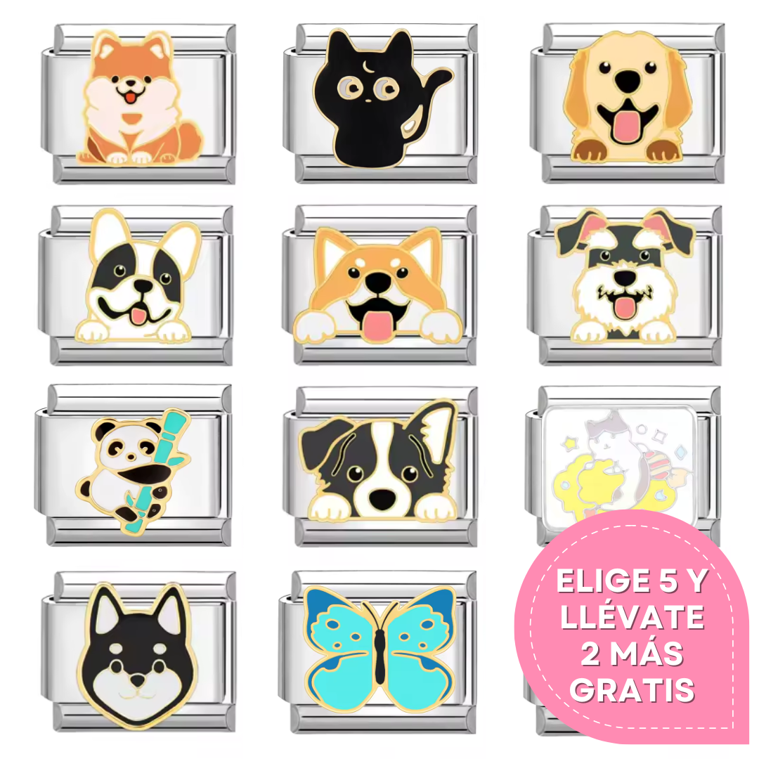 Charms Italianos de Animales Lindos