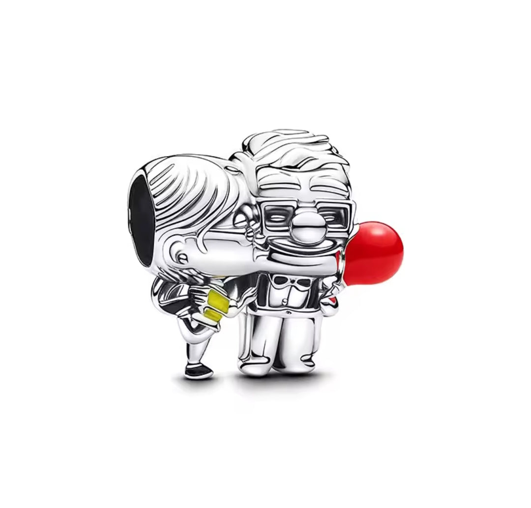 Charm Carl y Ellie de Up de plata s925