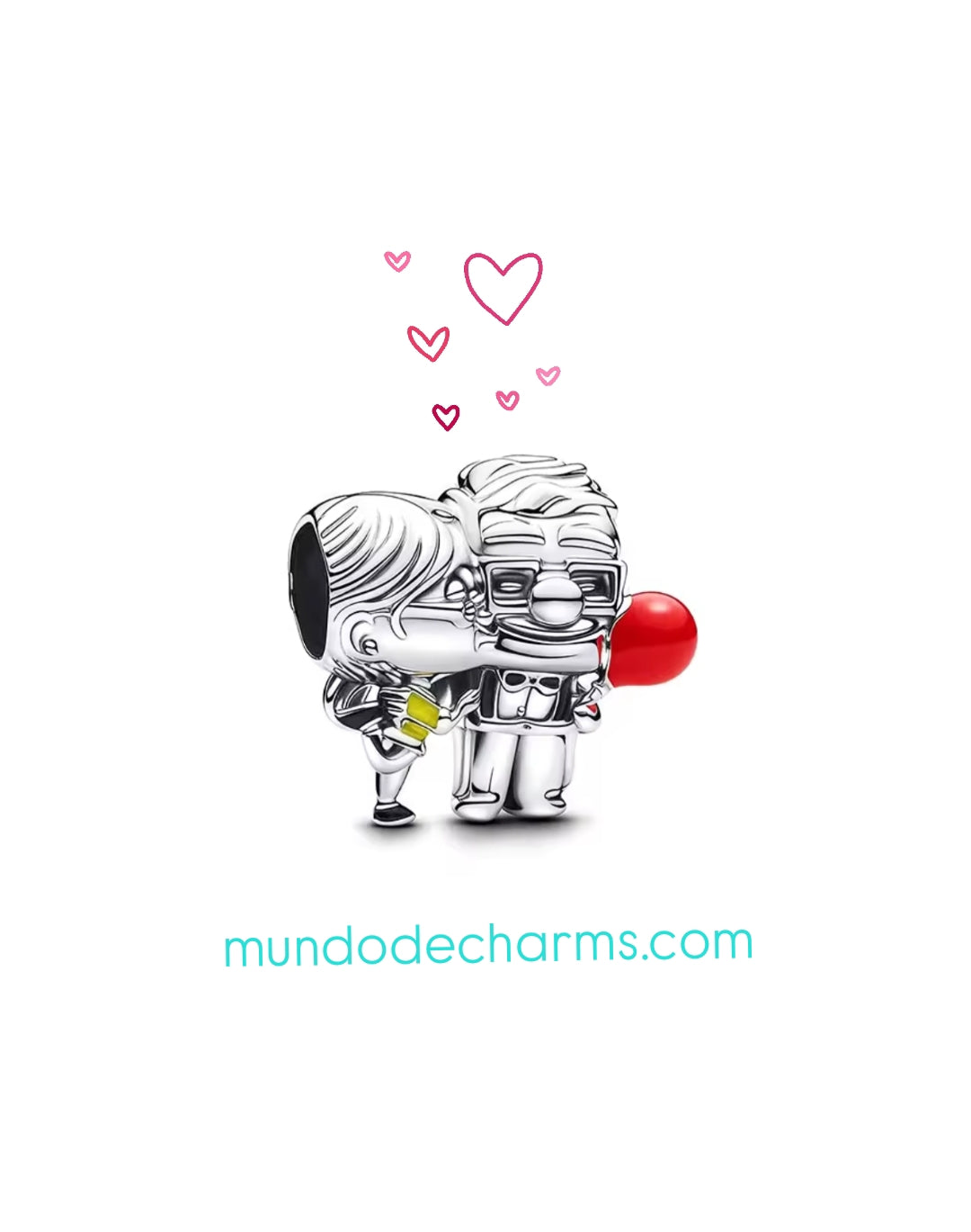 Charm Carl y Ellie de Up de plata s925