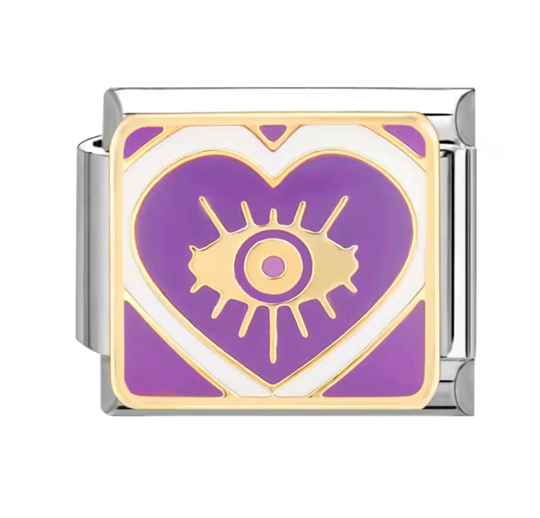 Charms Italianos Magia Morada
