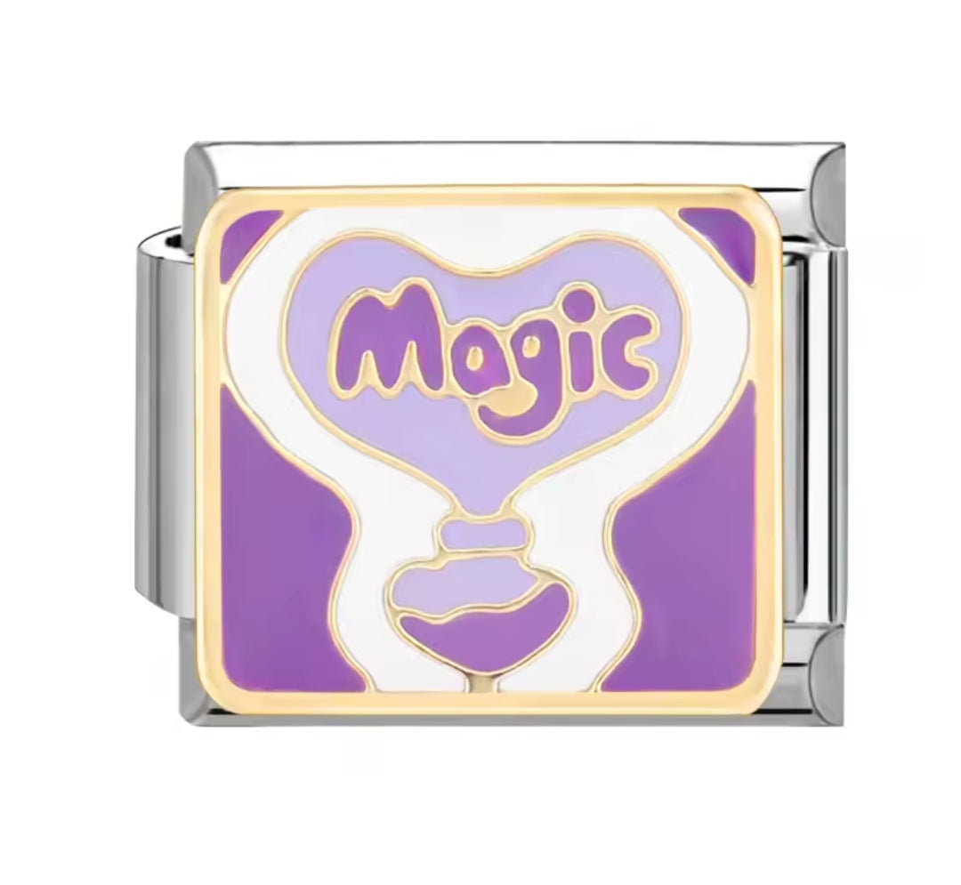 Charms Italianos Magia Morada