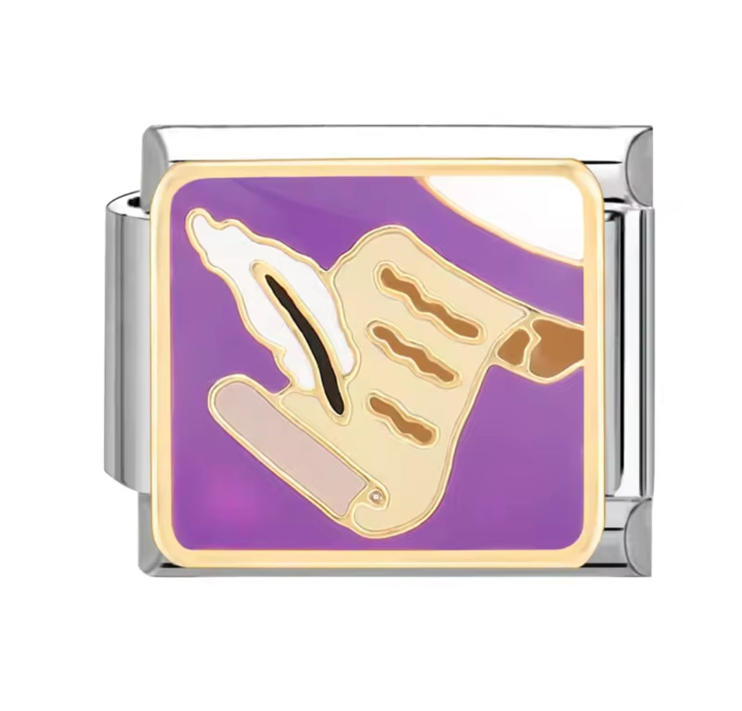 Charms Italianos Magia Morada