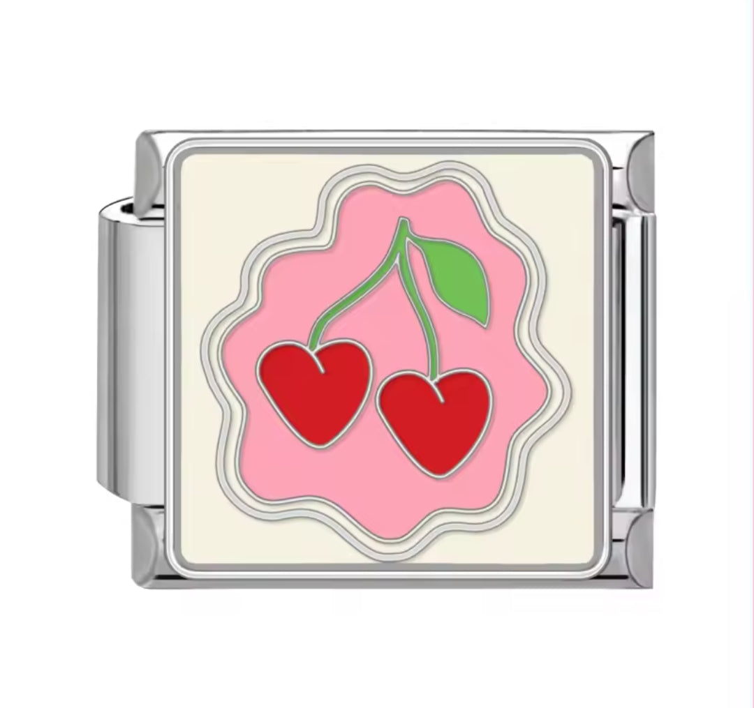 Charms Italianos de Cerezas y Moños