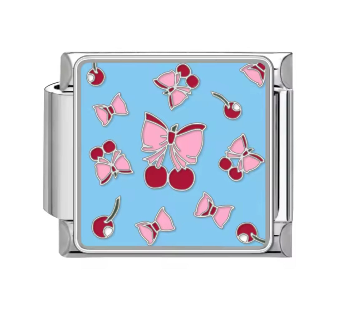 Charms Italianos de Cerezas y Moños