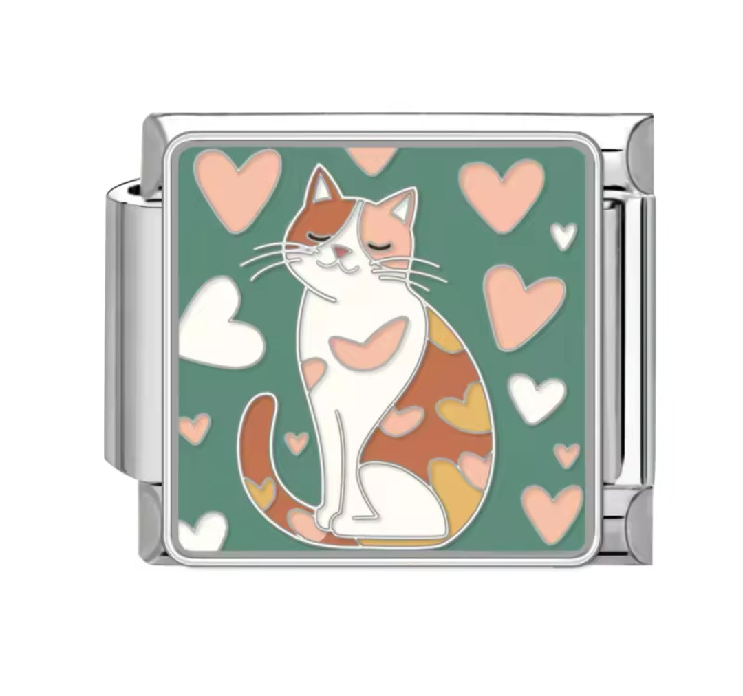 Charms Italianos de perritos y gatitos lindos