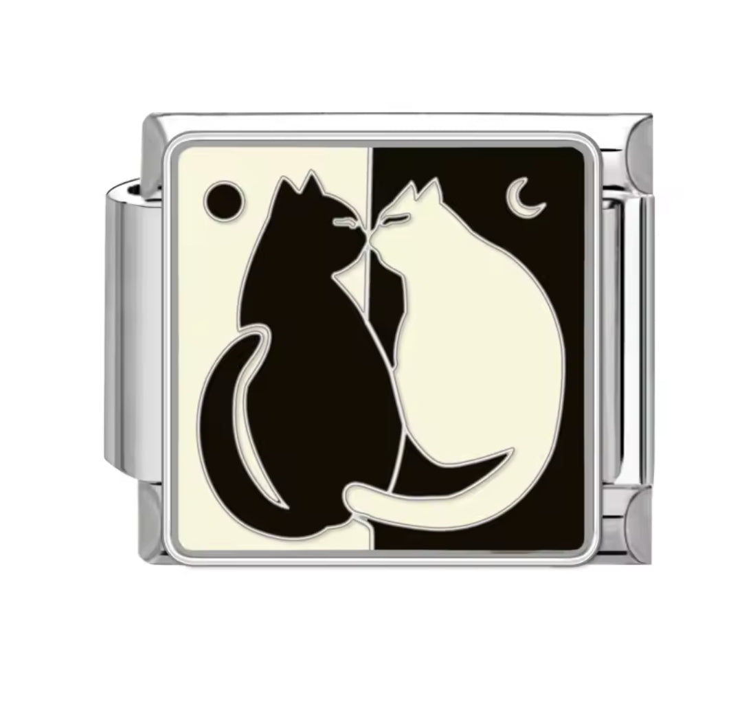 Charms Italianos de perritos y gatitos lindos