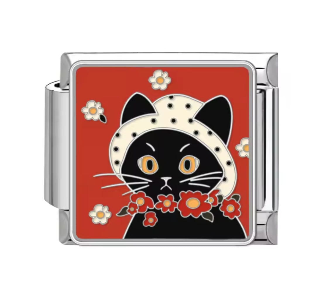 Charms Italianos de perritos y gatitos lindos