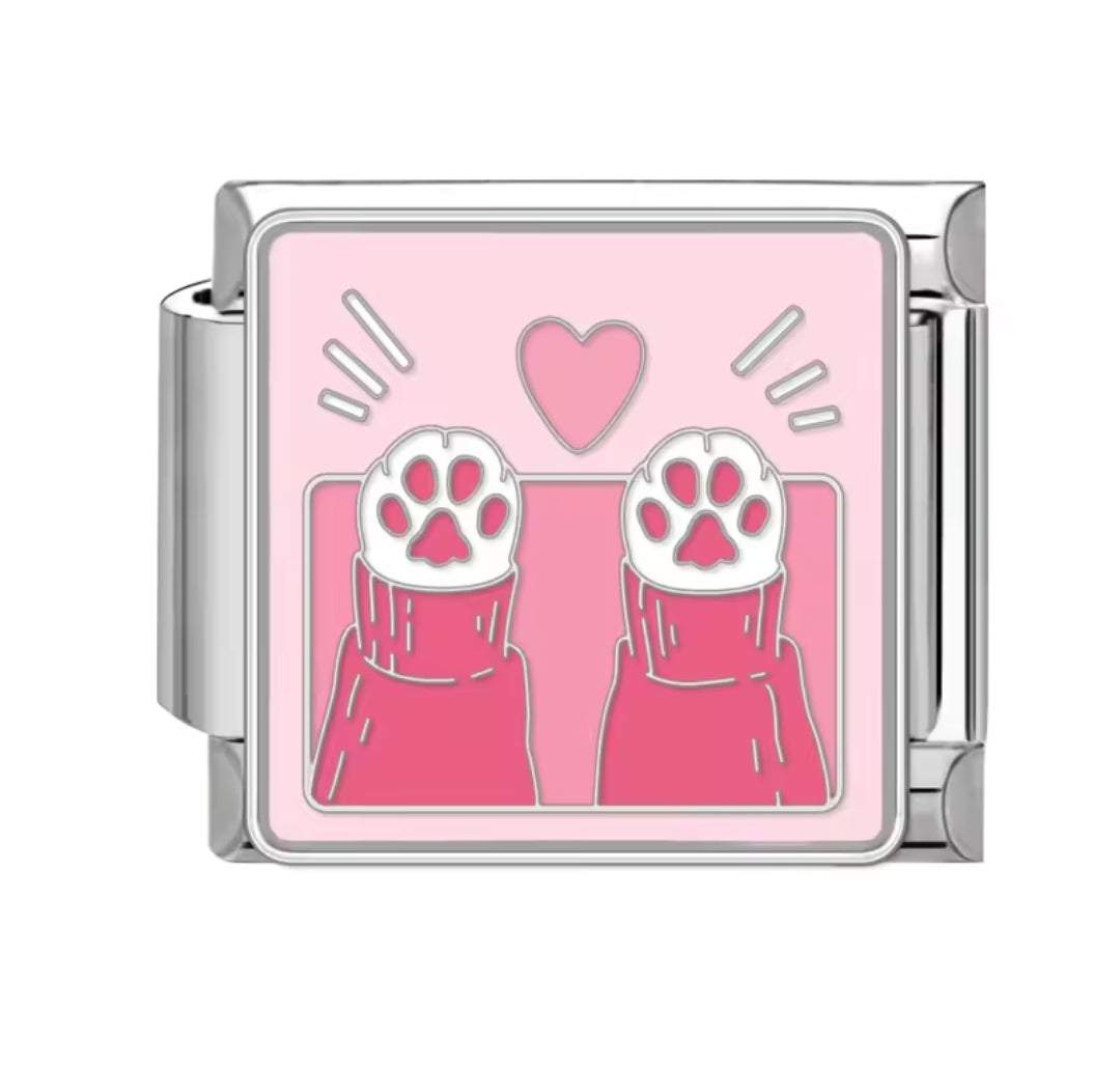 Charms italianos de gatitos