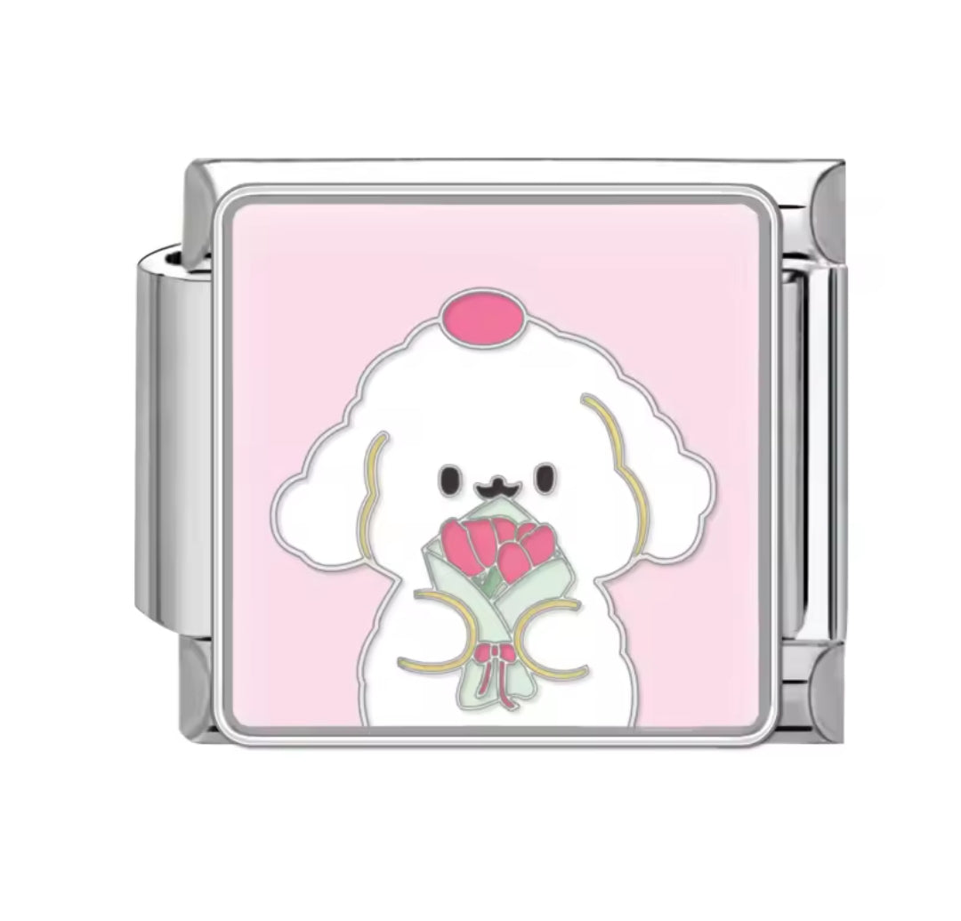 Charms Italianos de perritos y gatitos lindos