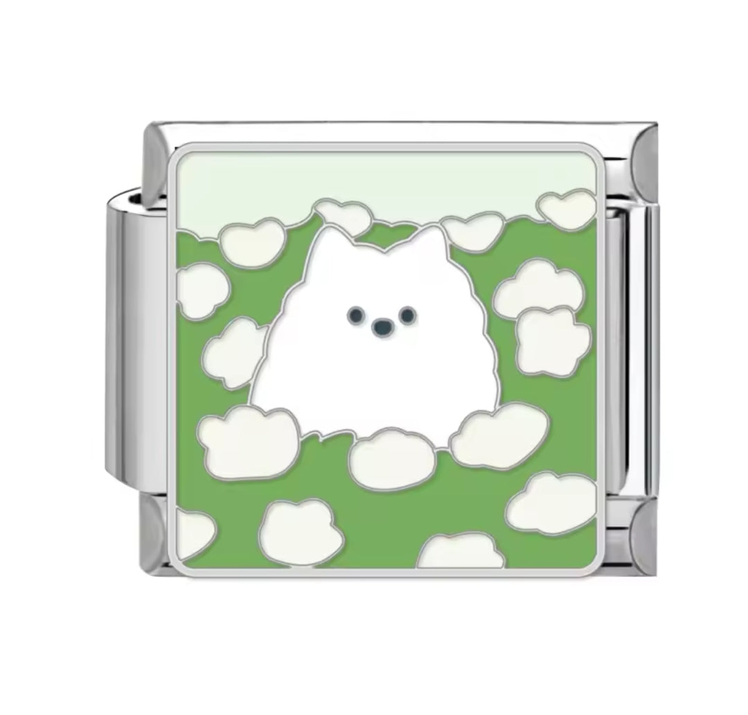 Charms Italianos de perritos y gatitos lindos