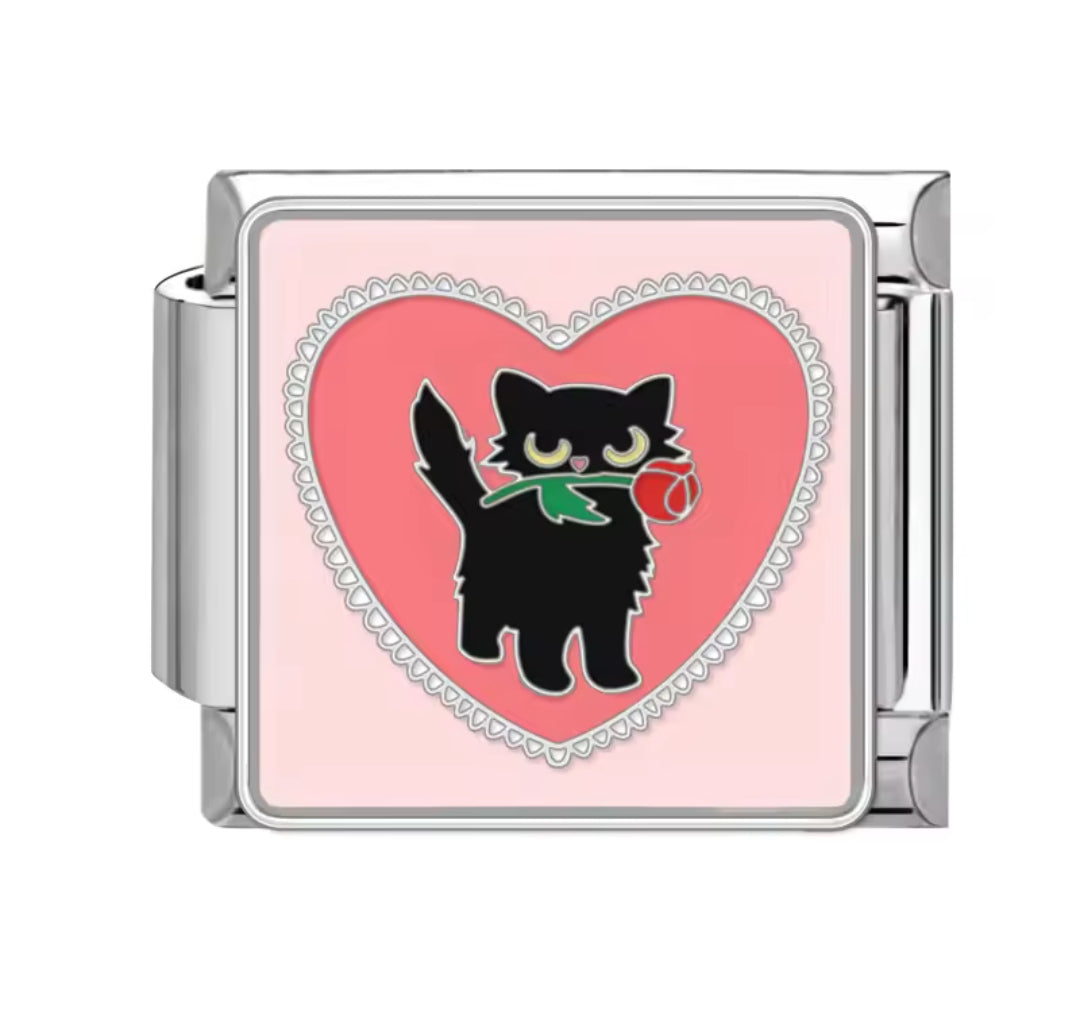 Charms italianos de gatitos