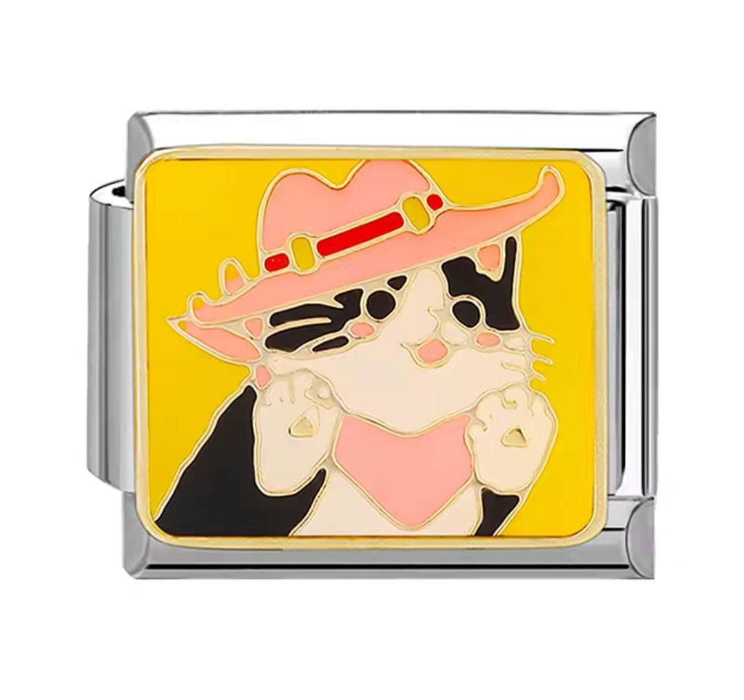 Charms italianos de gatitos