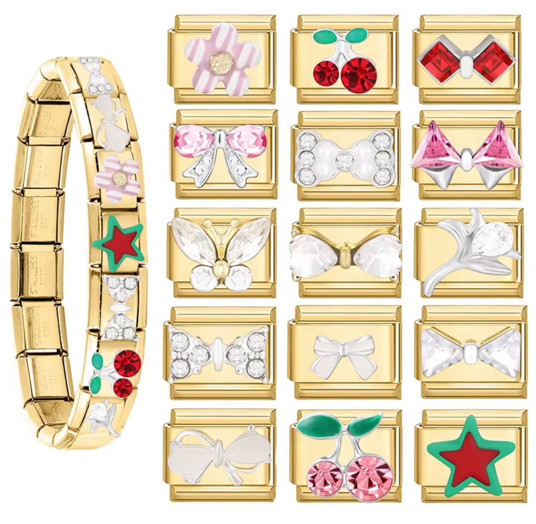 Charms italianos con cristales