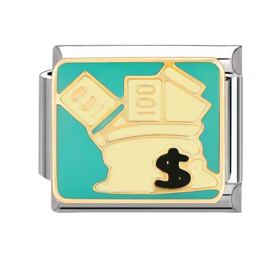 Charms italianos de Dinero y juegos de azar