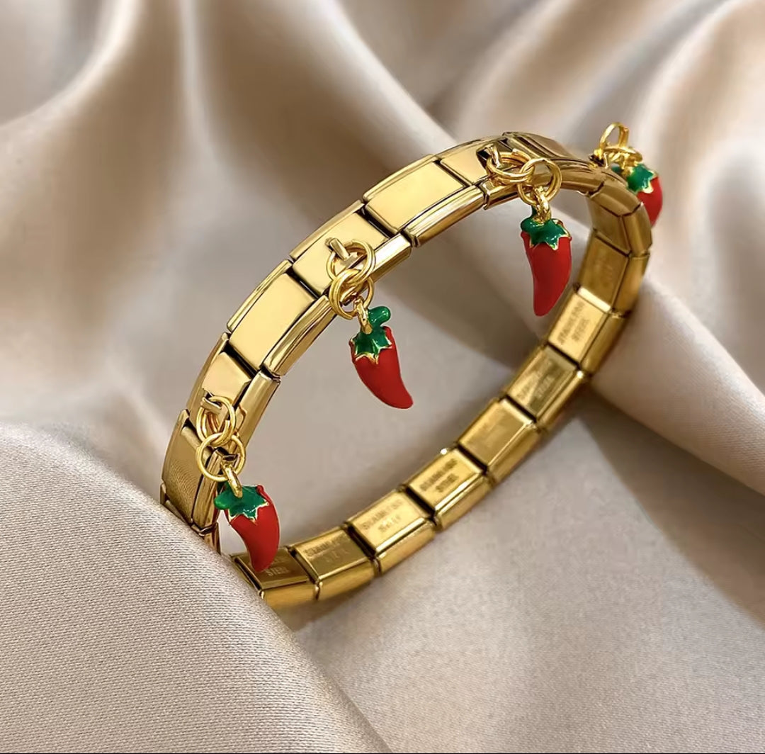 Brazalete de Charms Italianos