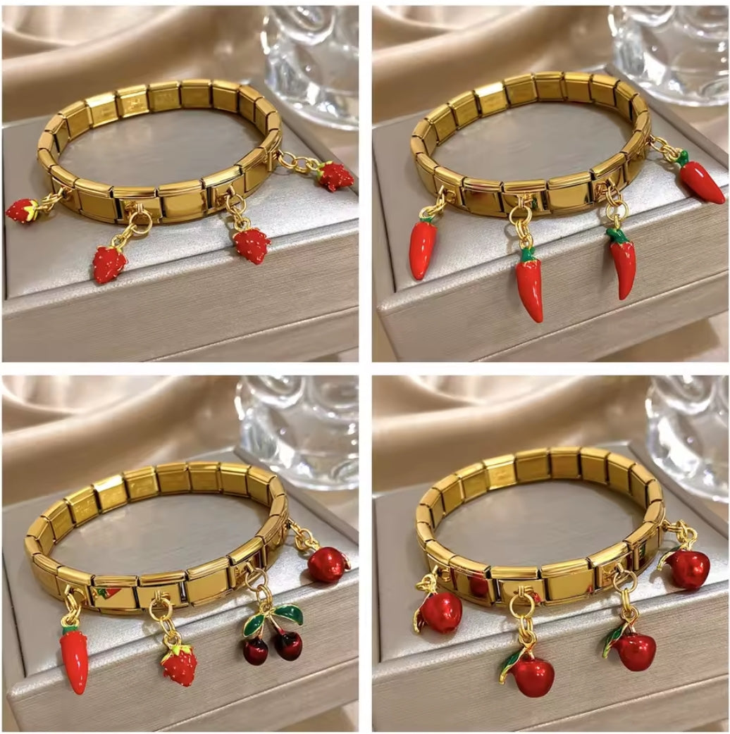 Brazalete de Charms Italianos
