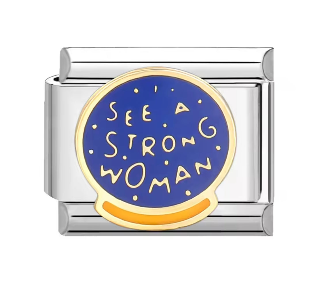 Charms italianos de Vida en rosa