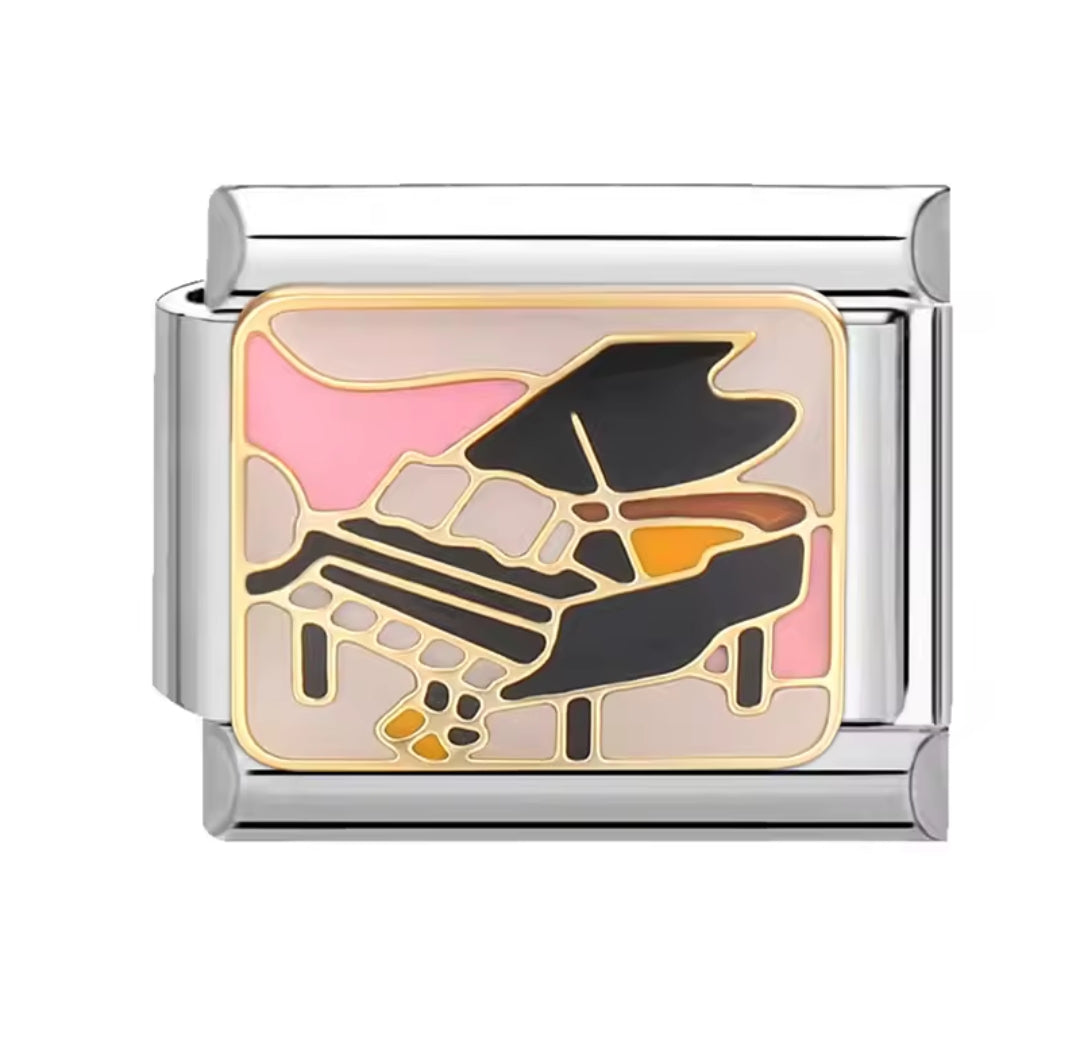 Charms italianos de Vida en rosa