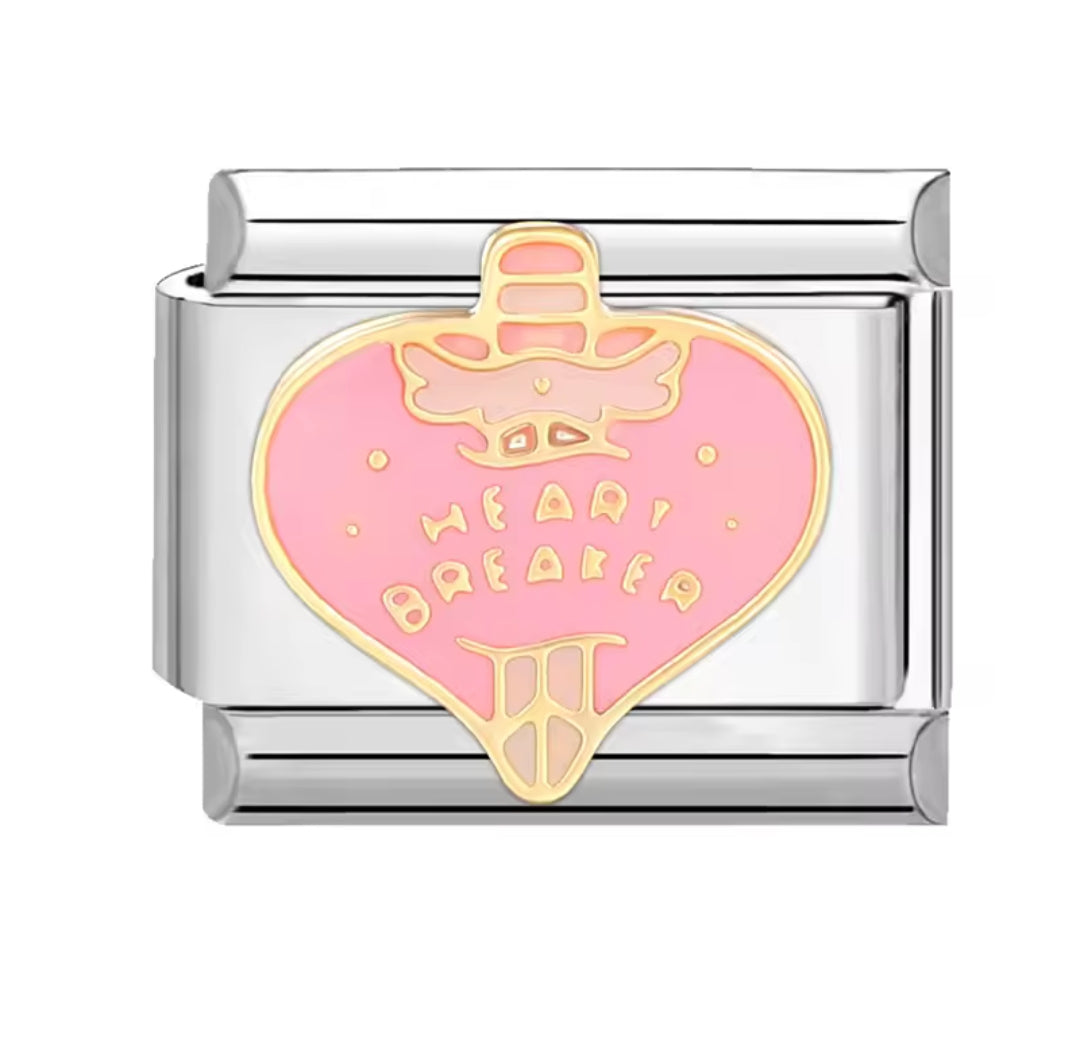 Charms italianos de Vida en rosa