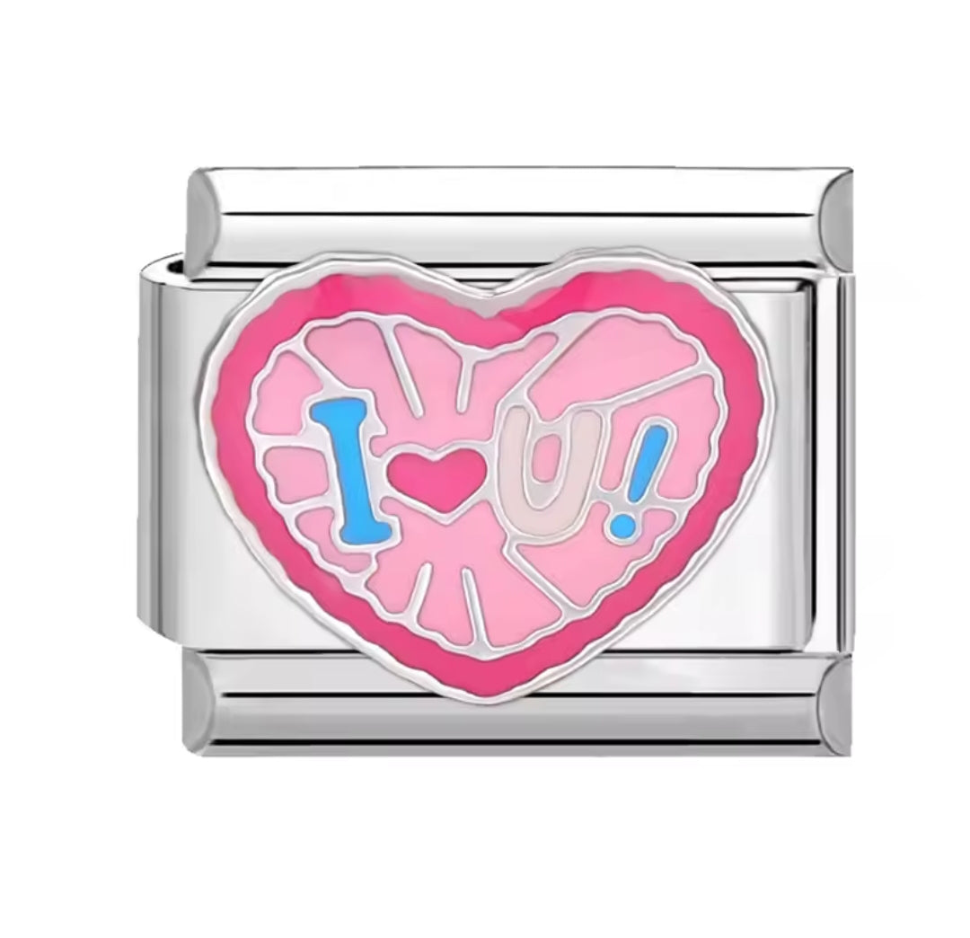 Charms italianos de Vida en rosa