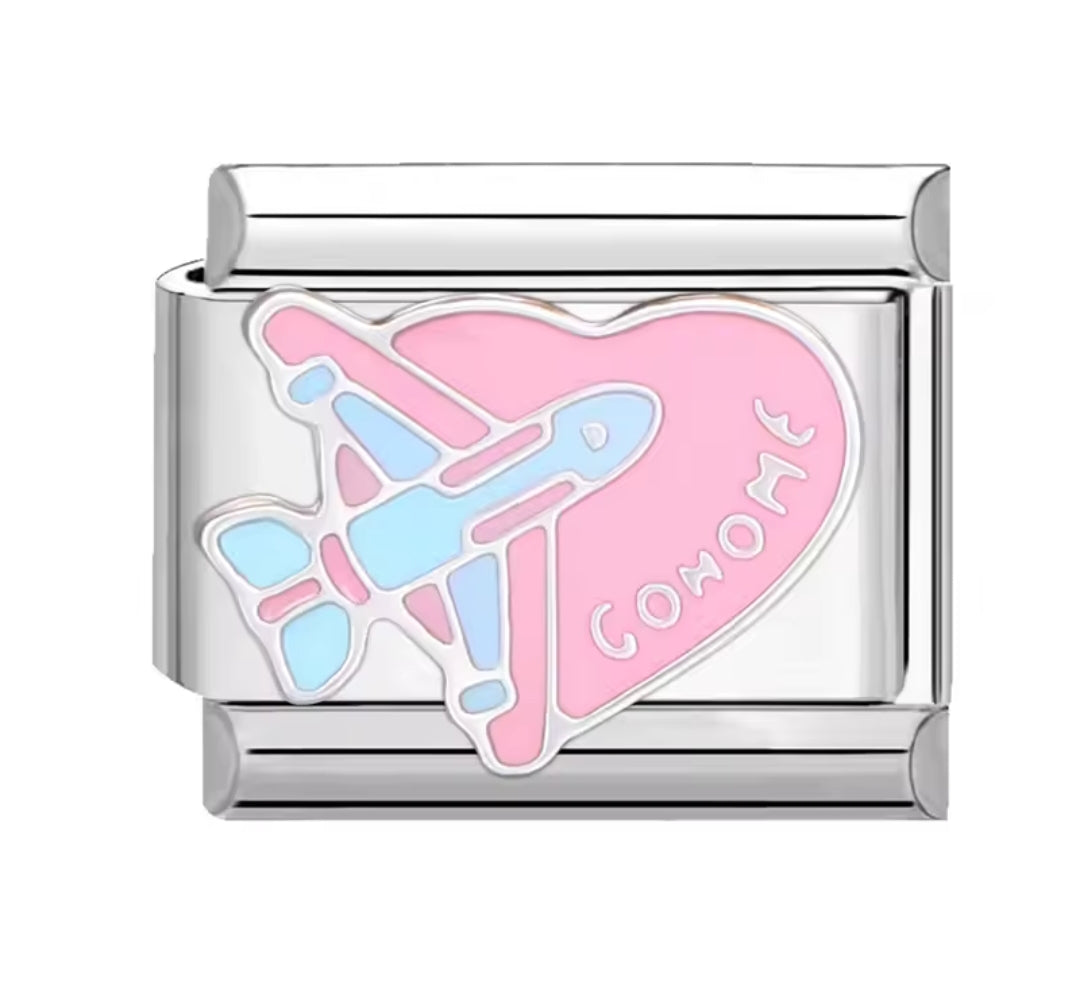 Charms italianos de Vida en rosa