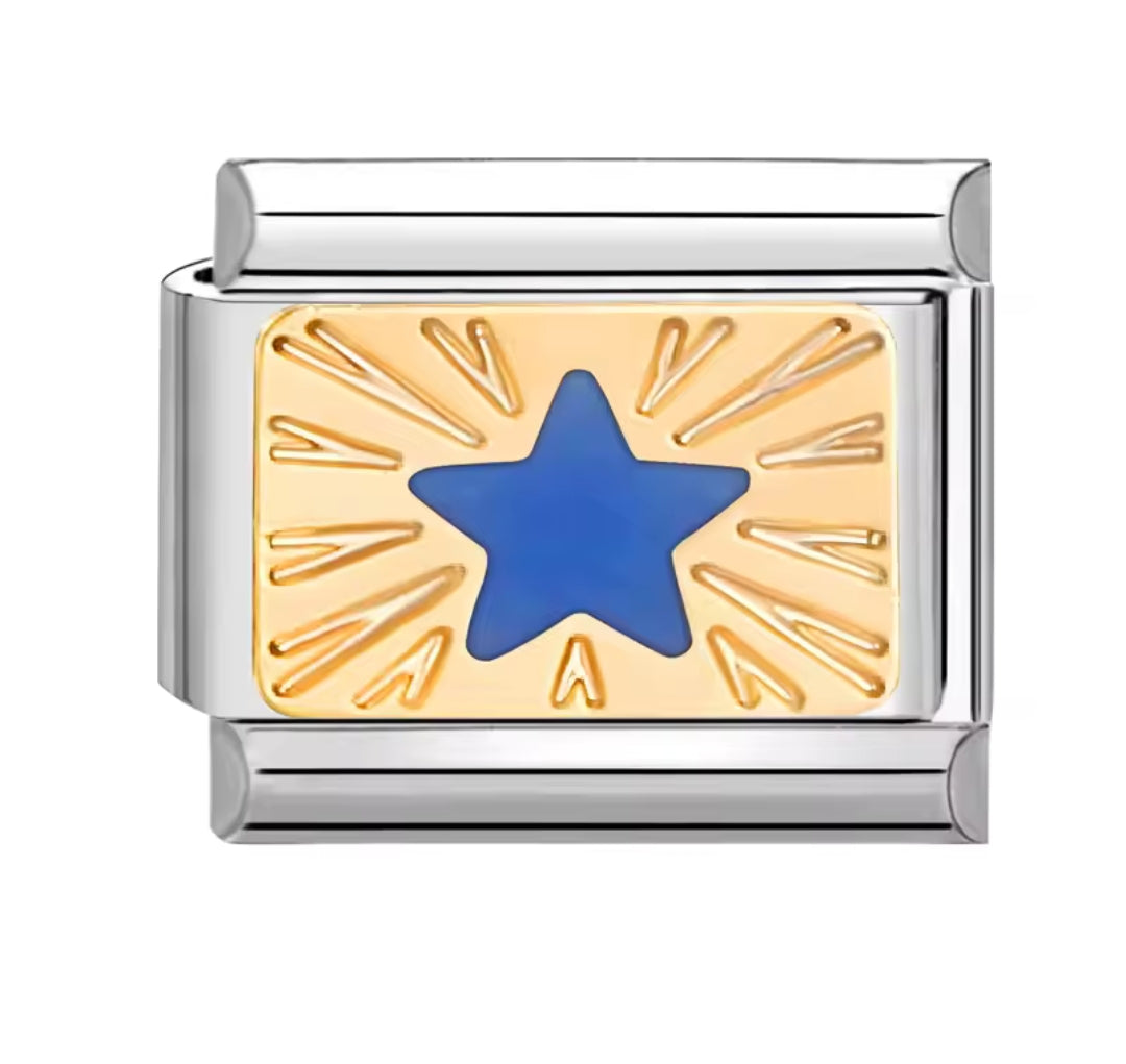 Charms italianos de estrellas y luna bohemia