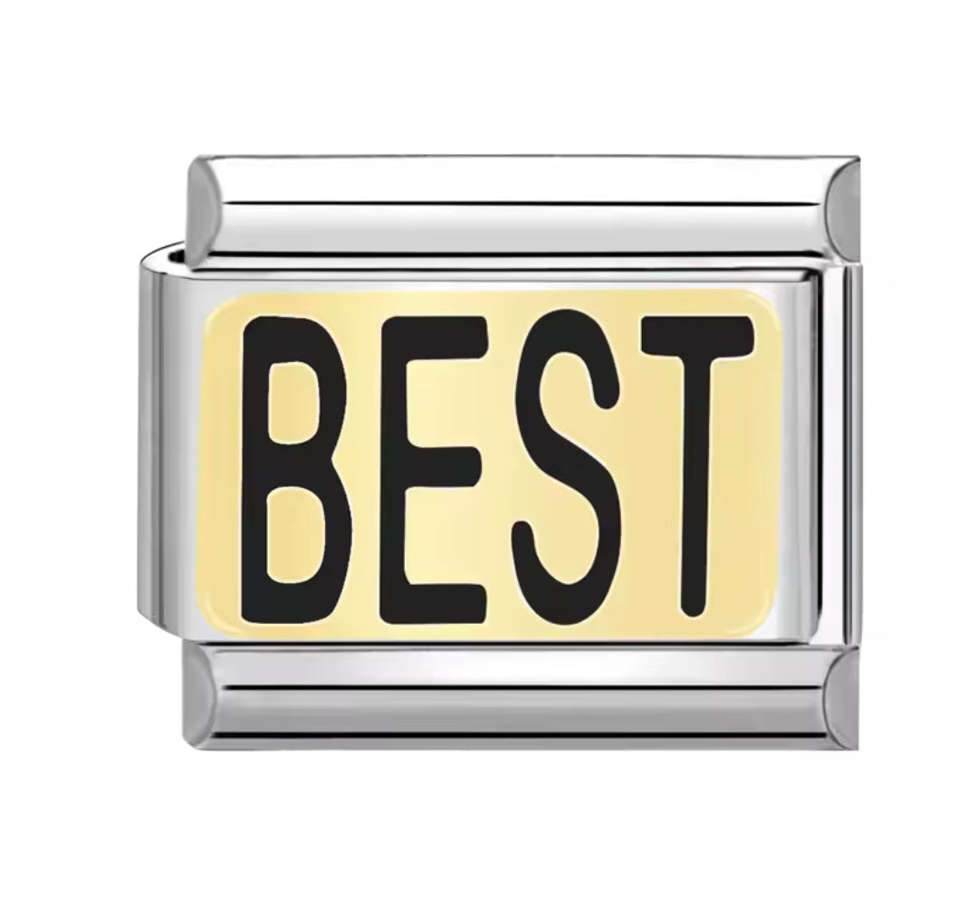 Charms italianos de estrellas y luna bohemia