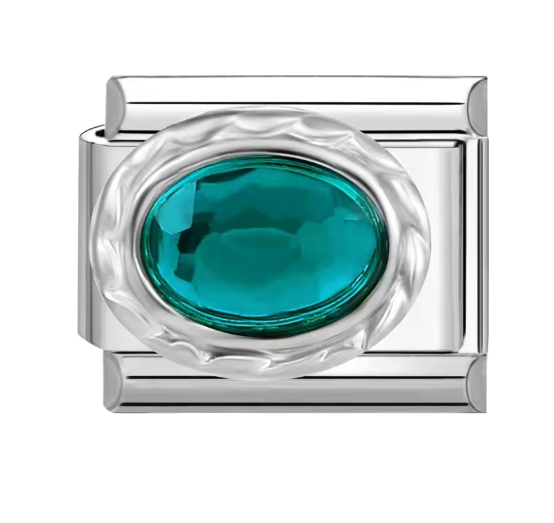 Charms italianos de cristales de colores