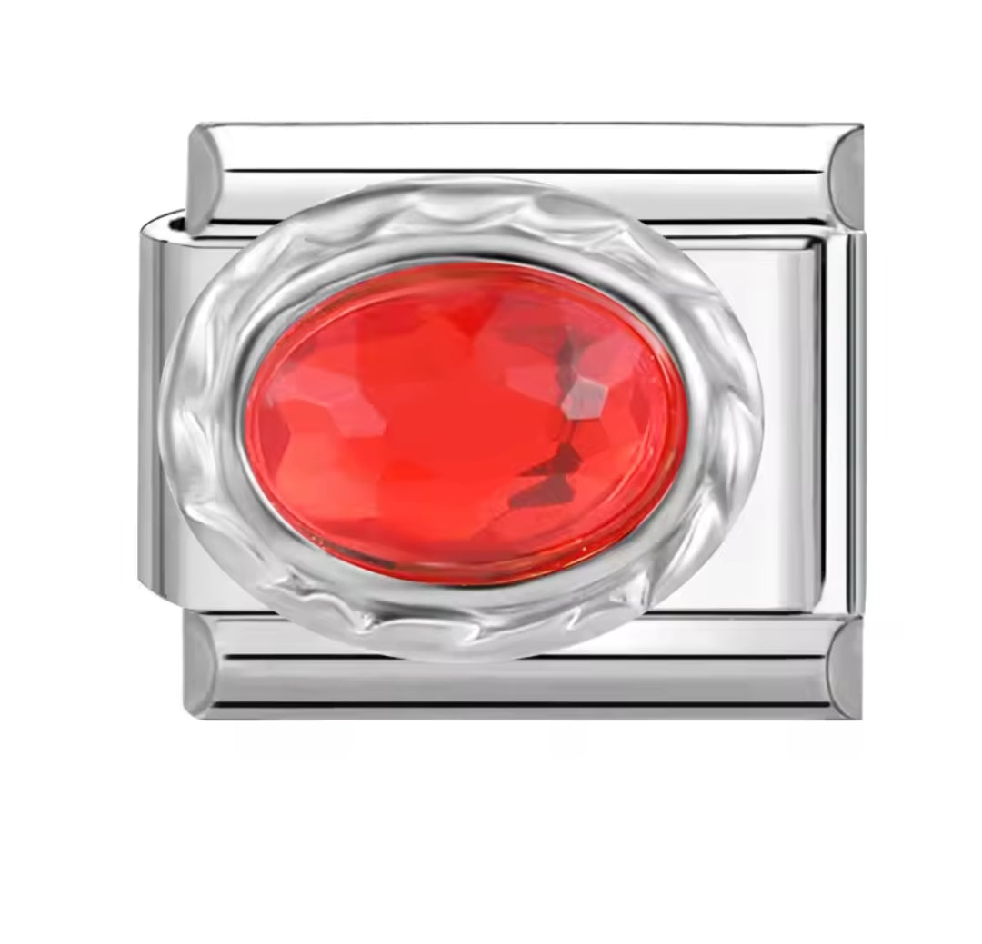 Charms italianos de cristales de colores