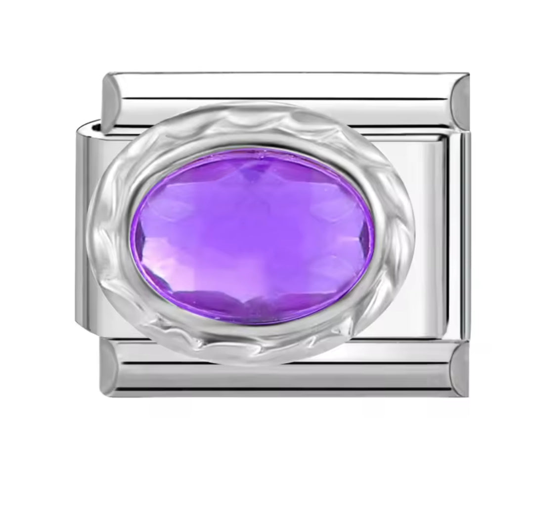 Charms italianos de cristales de colores