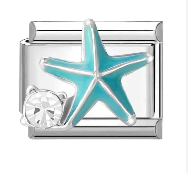 Charms italianos de cristales de colores