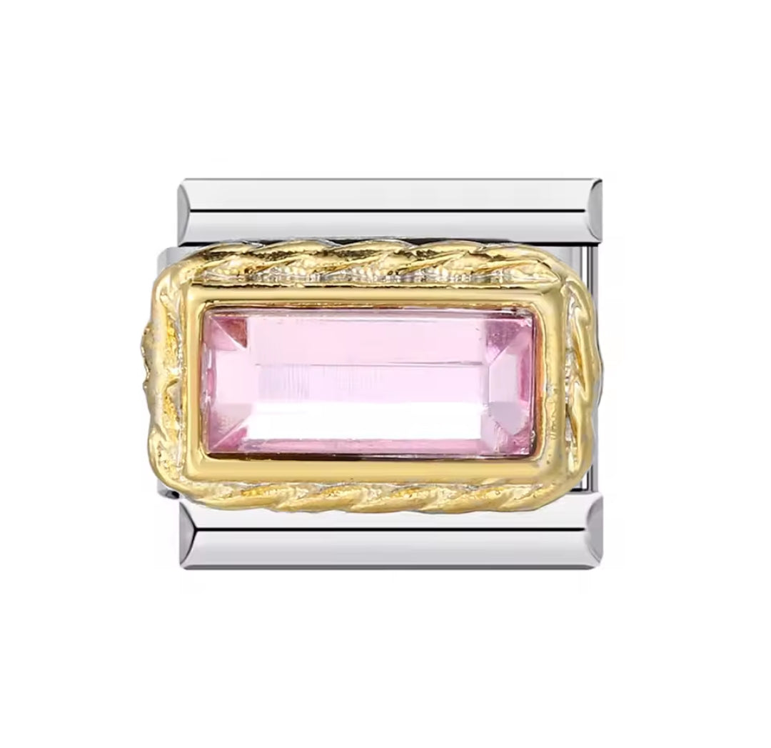 Charms italianos de cristales de colores