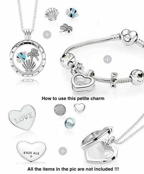 Letras Charm Petite de plata s925