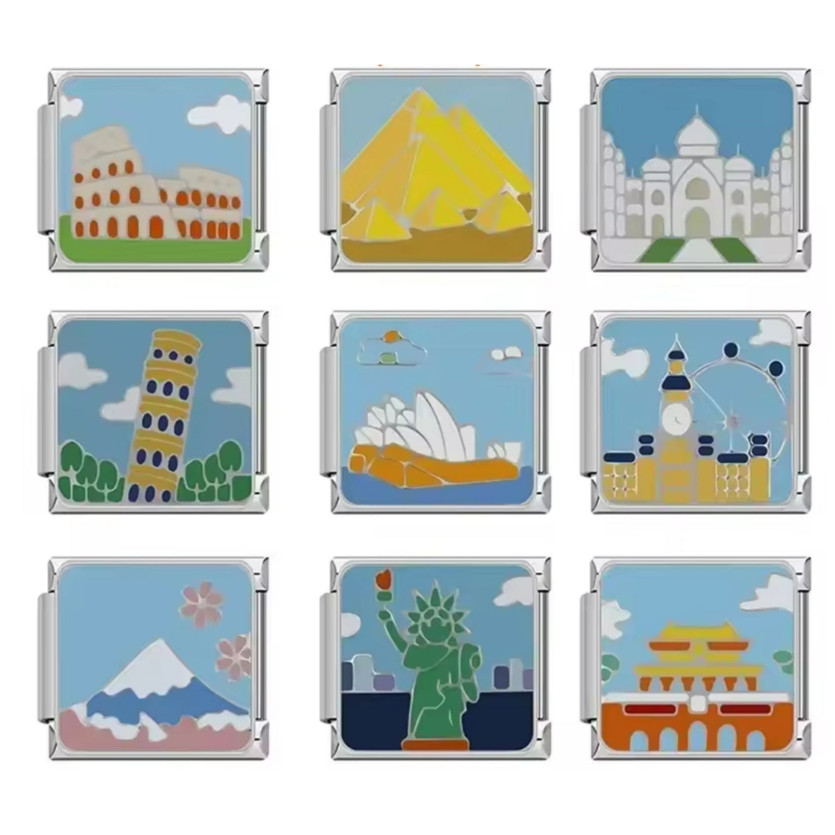 Charms Italianos de Viajes