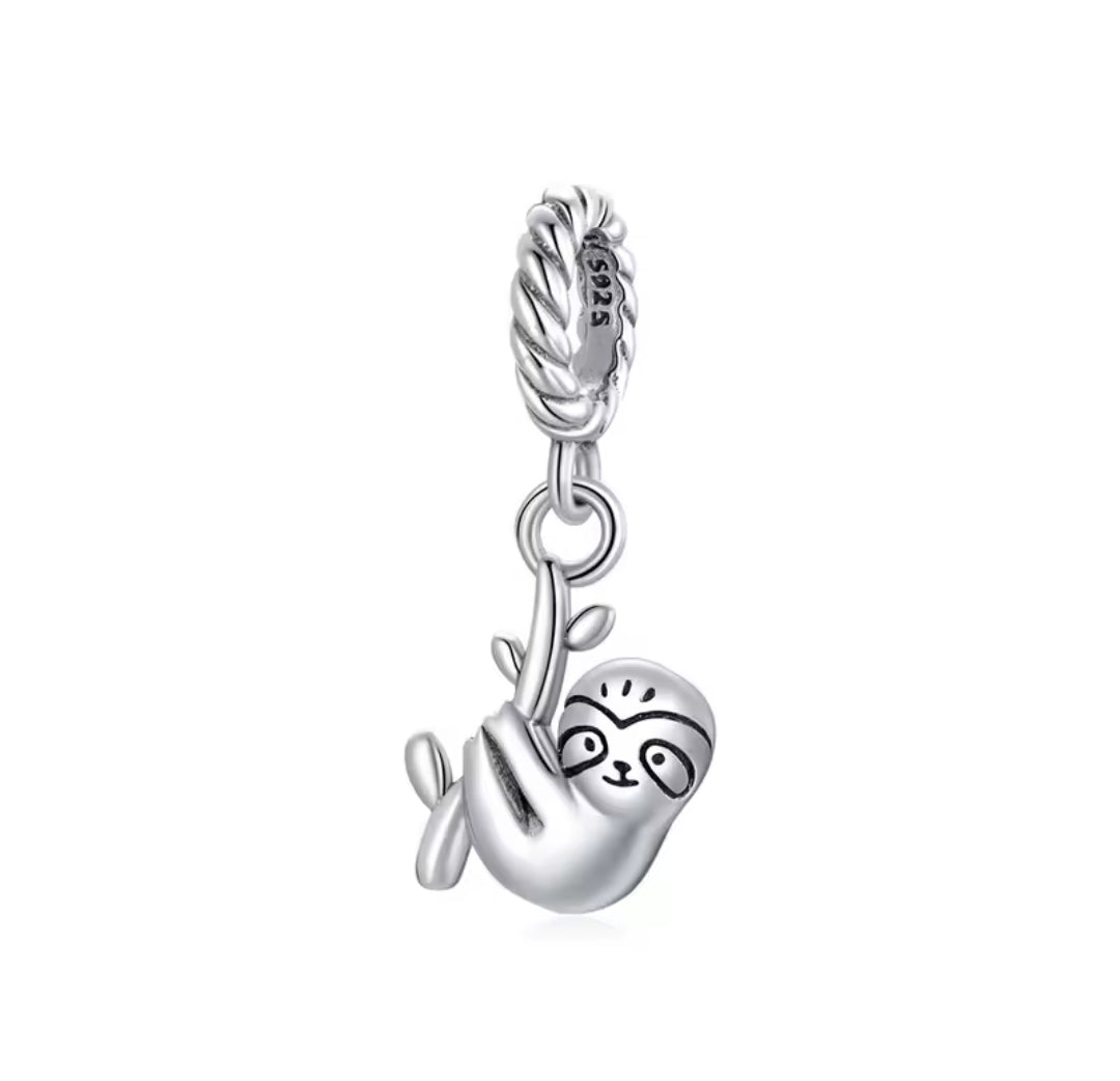 Charm Perezoso Pan Me de plata s925