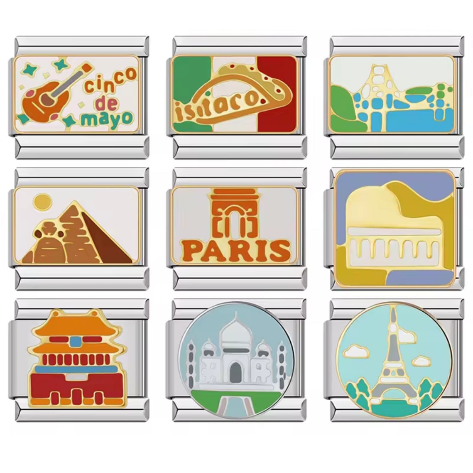 Charms Italianos de Cinco de Mayo