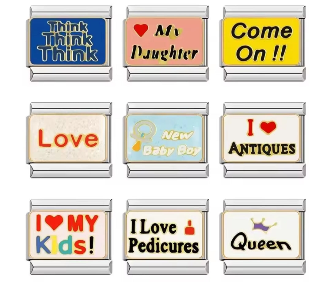 Charms italianos con frases